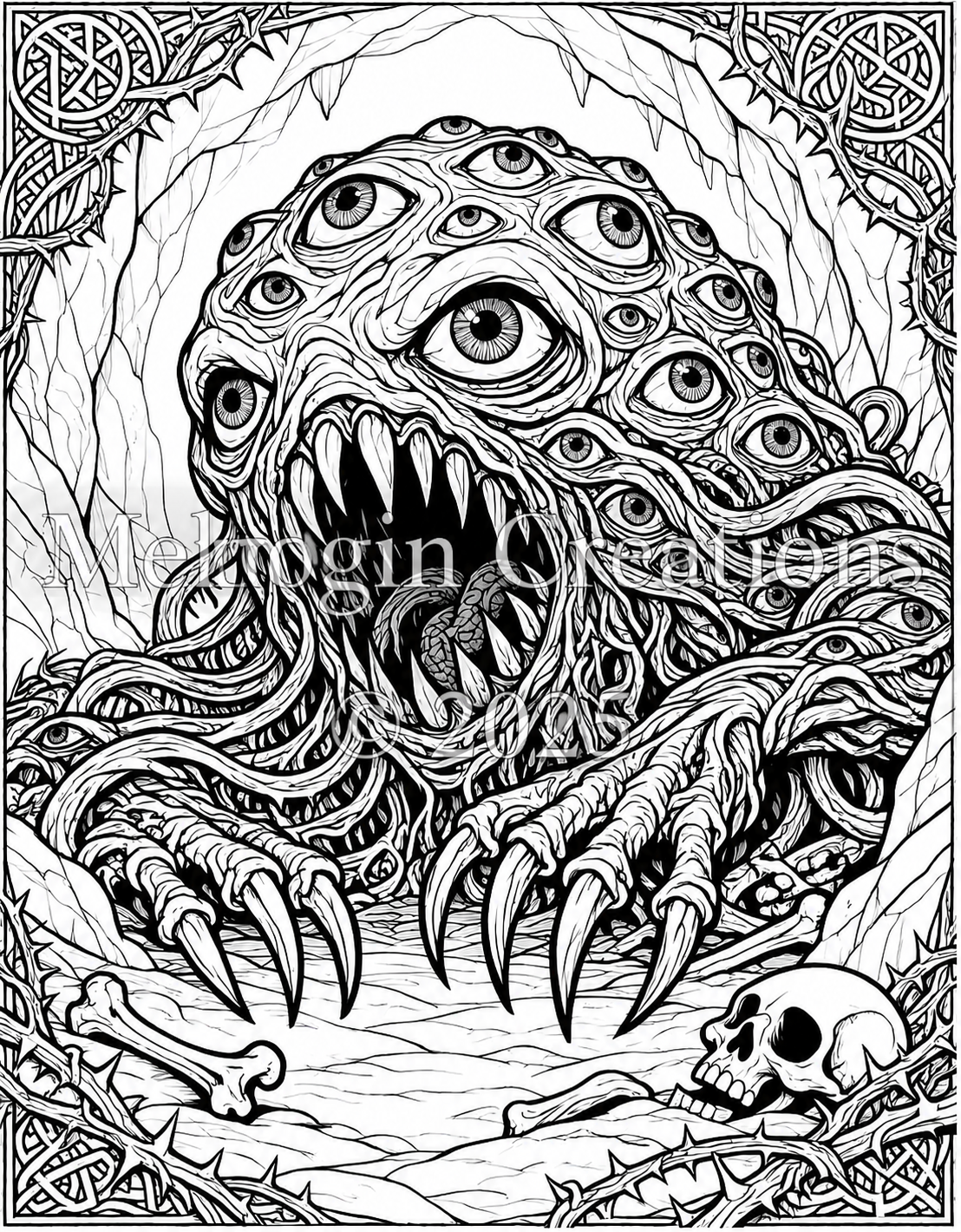 Interior preview from Dark Mythical Creatures and Monsters Volume 1