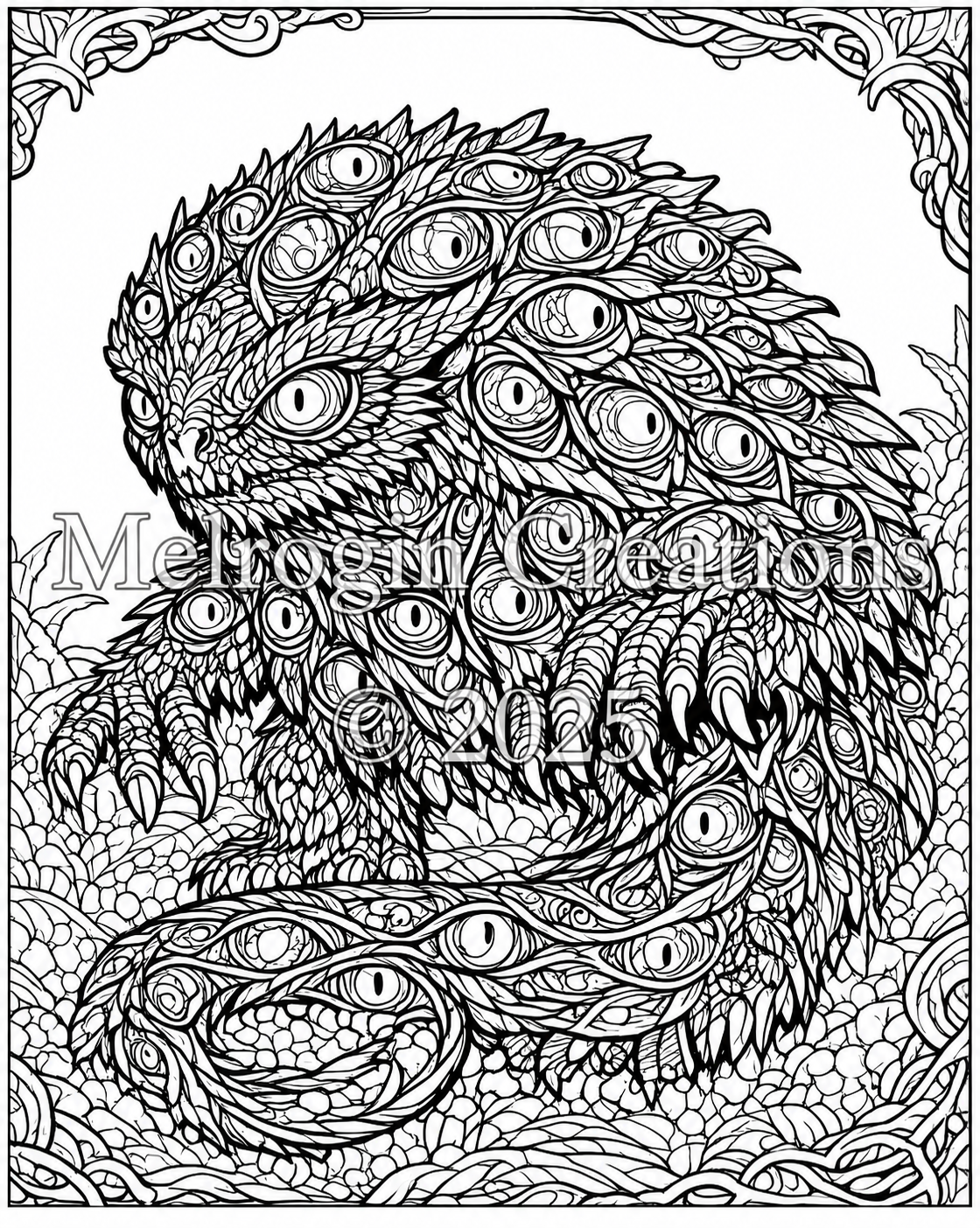 Second interior preview from Dark Mythical Creatures and Monsters Volume 2