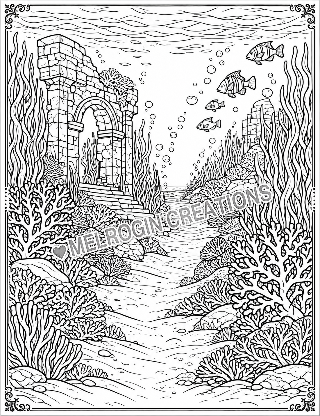Second interior preview from Enchanted Oceans