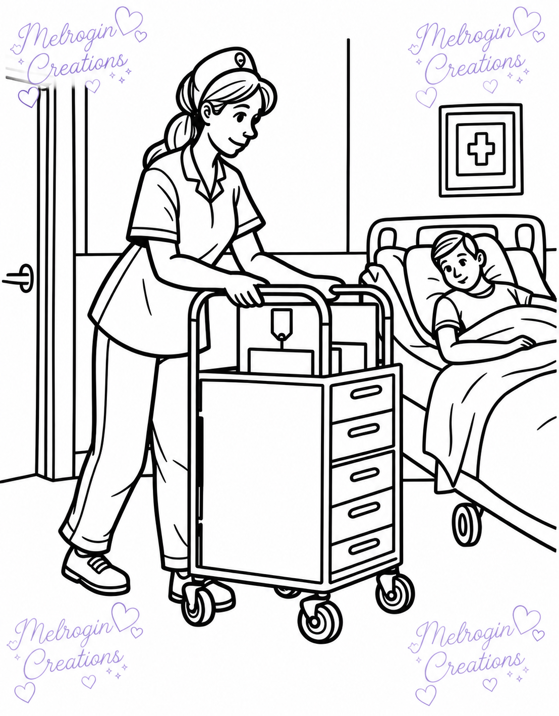 Second interior preview from Healing Hands and Caring Hearts