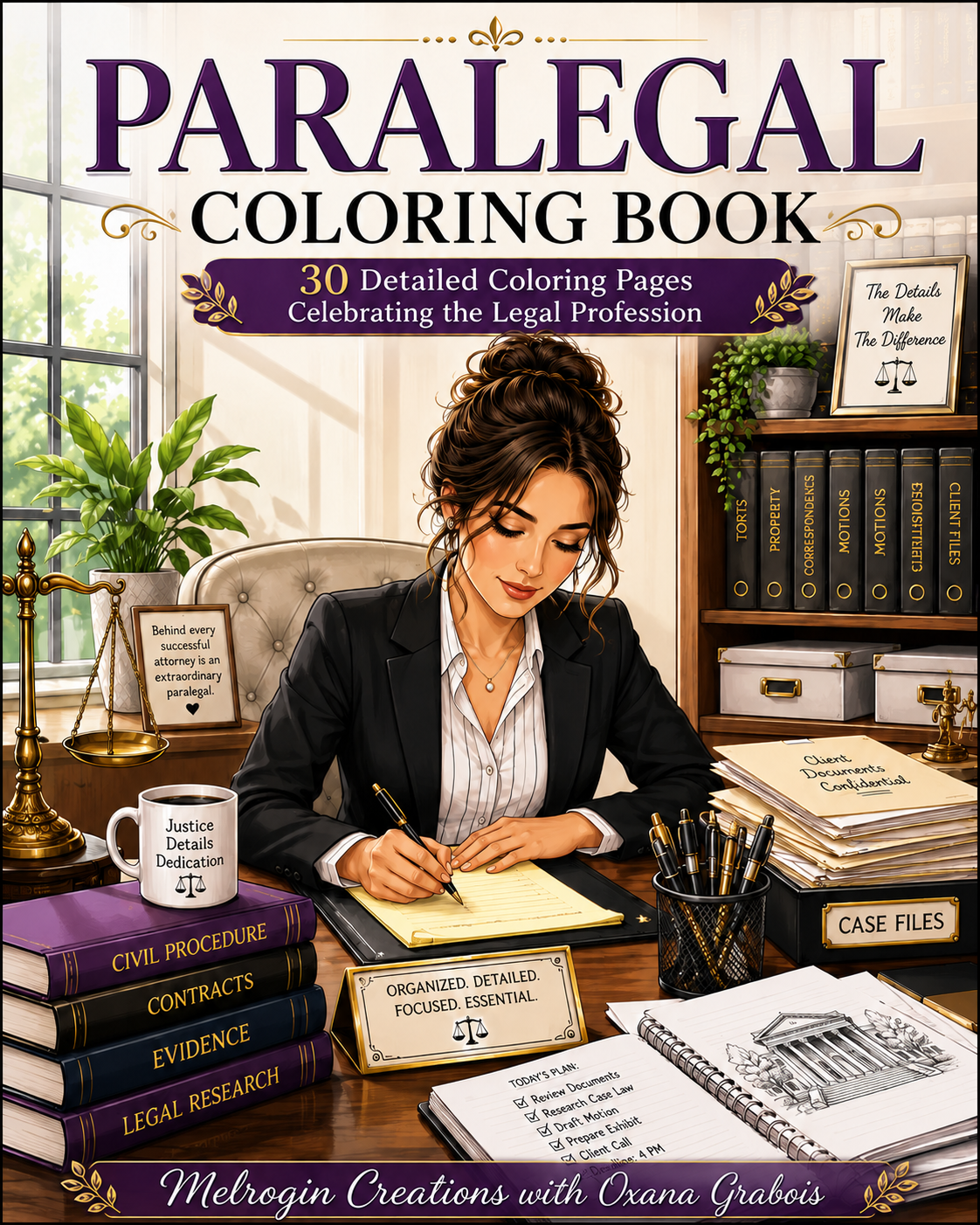Paralegal Coloring Book cover